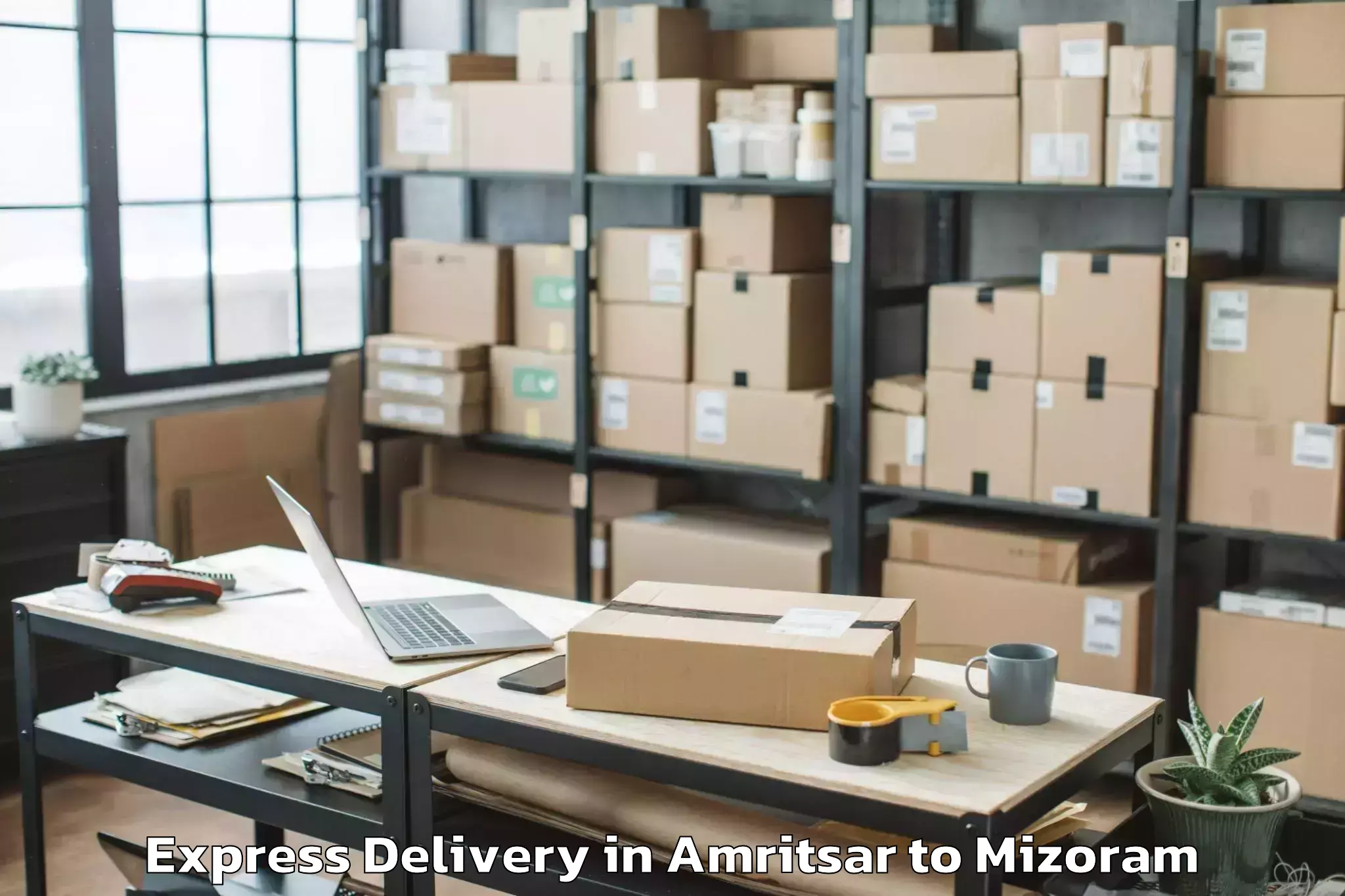 Get Amritsar to Mizoram Express Delivery